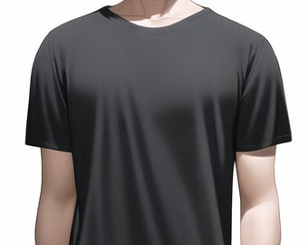 black t-shirt
