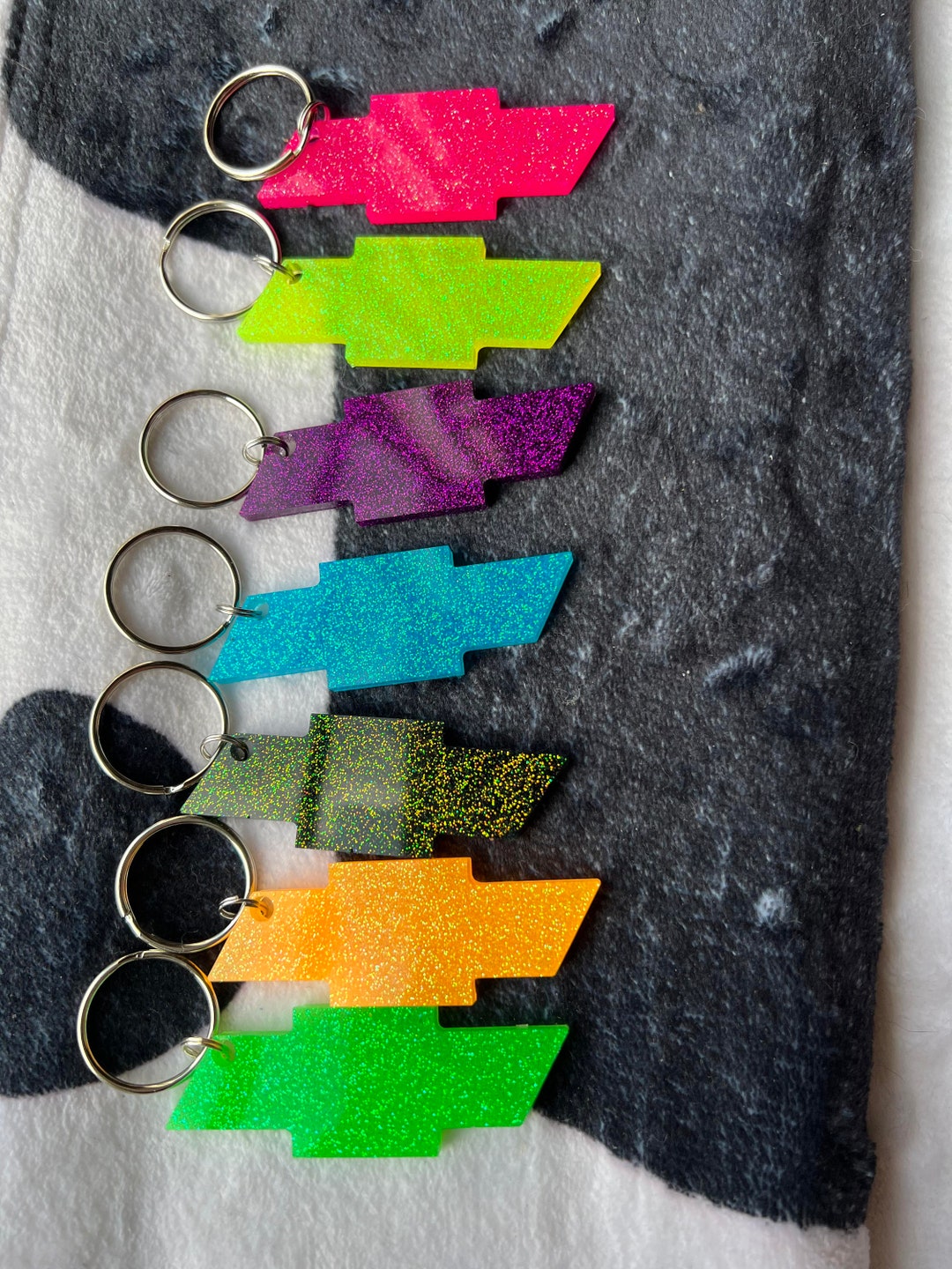 Truck Emblem Keychain-fine Glitter - Etsy