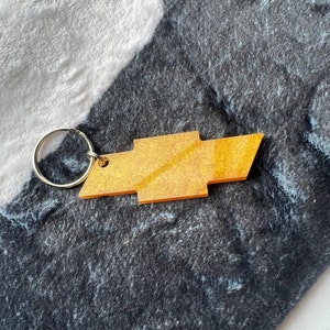 Truck Emblem Keychain-Mica Powder