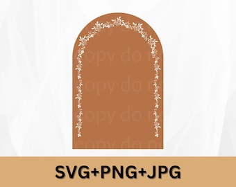 Talavera Arch Backdrop SVG: Mexican Floral Signage (Digital Download)