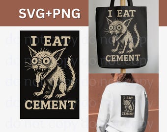 I eat cement cursed cat funny oddly specific meme t-shirt, Funny Meme Shirt, Ironic Sweatshirt, Cat Lover Gift, Oddly Specific Cursed Cringe