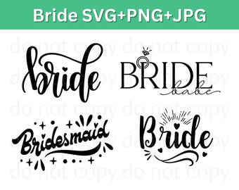 Camisa de novia SVG / Despedida de soltera PNG / Escuadrón de la tribu de la novia SVG / Regalo de despedida de soltera / Descarga digital de SVG de dama de honor, SVG de dama de honor