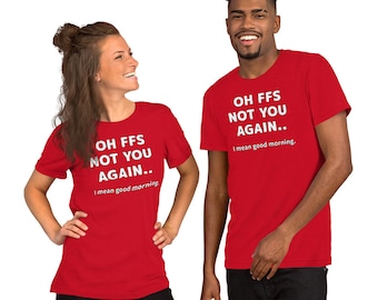 T-shirt unisex Non una persona mattiniera