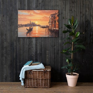 Canvas Venice during sunset