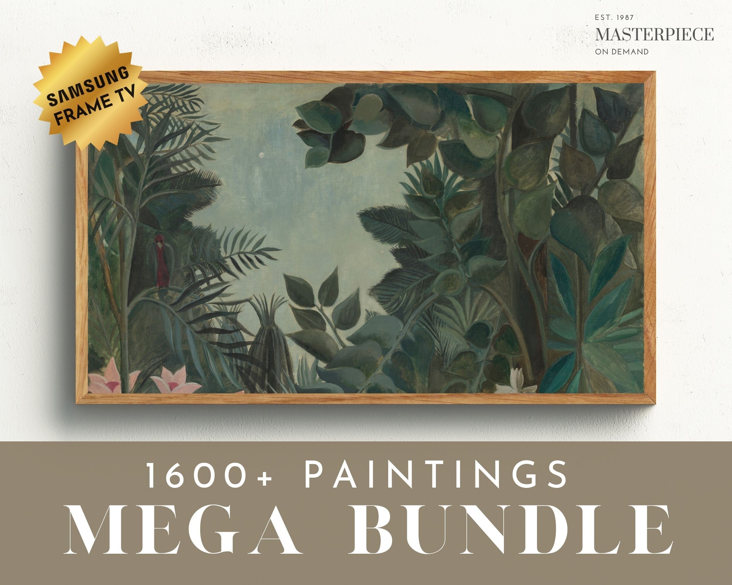 Samsung Frame TV Art, Instant Download, 1600 Paintings, Samsung Art TV