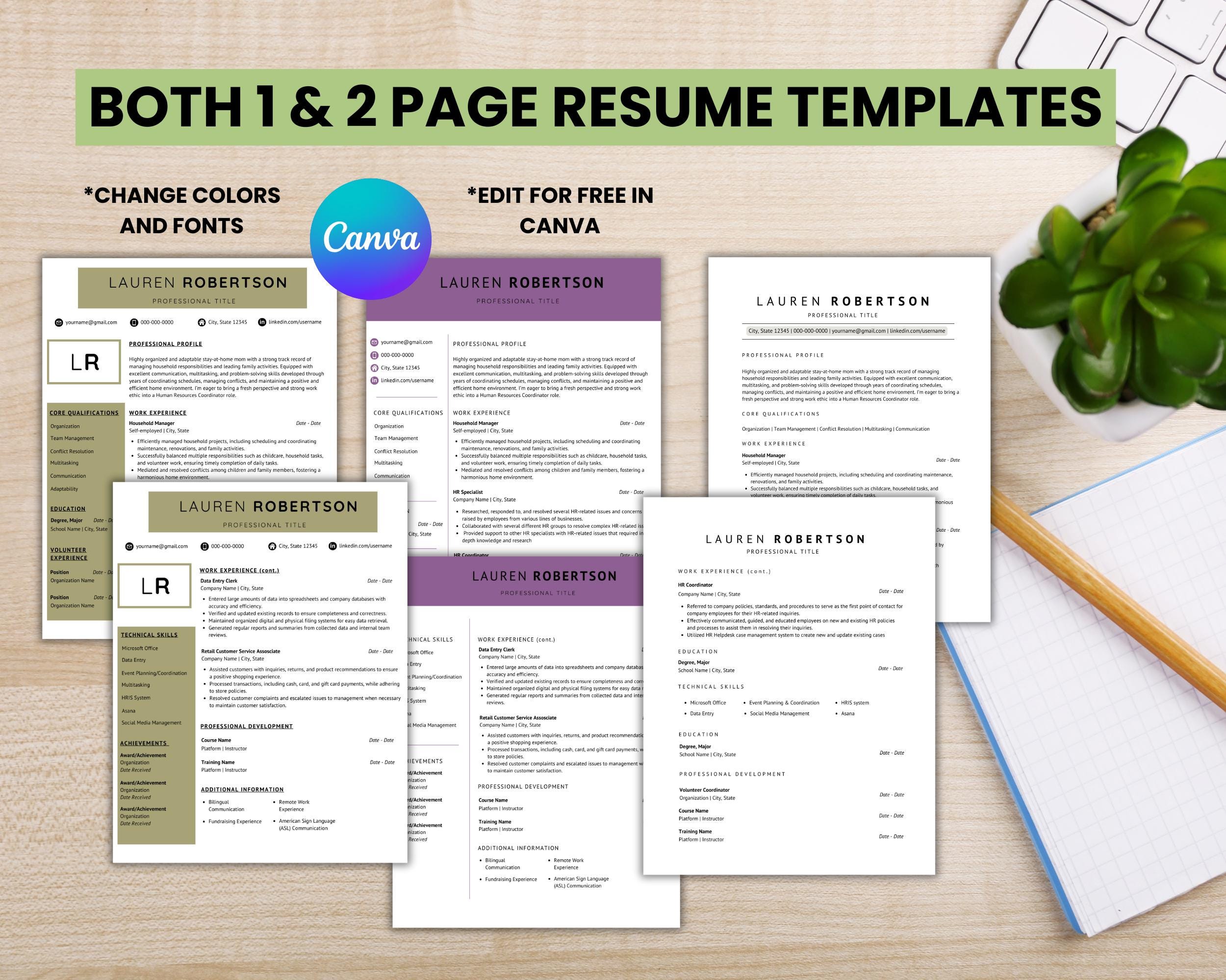 Stay at home Mom Resume Templates - Il Fullxfull.6404350947 Lcdq 