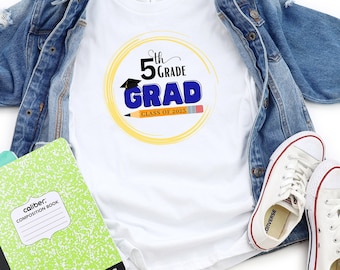 Elementary School Graduate 2023 Shirt, 5th Grade Graduation T Shirt, End Of Year Shirt, Graduate Shirt, Gifts for Graduation, 5th grade gift