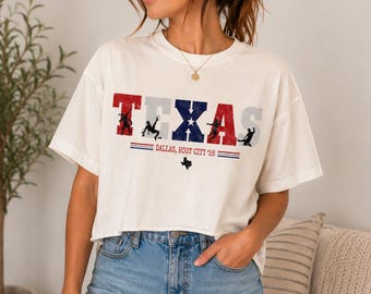 Texas Soccer Shirt 2026 | Vintage Soccer Tee | Dallas Host City Shirt | Game Day Graphic Tee