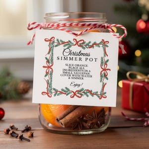 Cadeausjabloon voor kerststoofpot