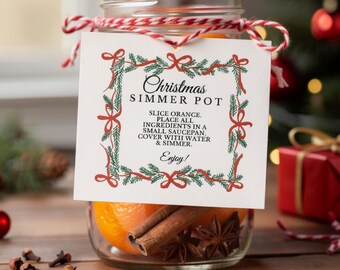 Szablon prezentu na świąteczny garnek do duszenia