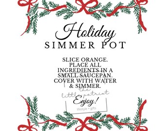 Plantilla de regalo para cocinar a fuego lento en las fiestas