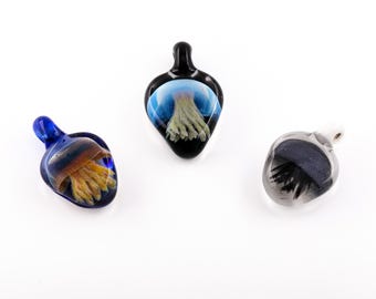Glass Jellyfish Pendant