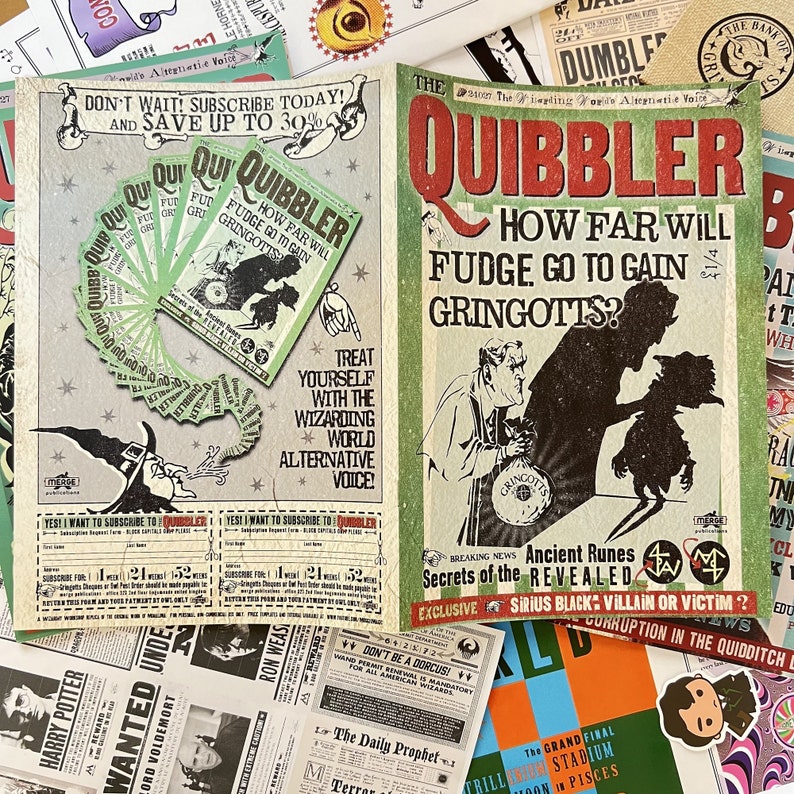 Quibbler Magazine Harry Potter Collectible - Etsy