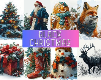 1858 Black Christmas clipart prompts | Midjourney Prompts, AI Art, Midjourney AI Art, Learn Midjourney