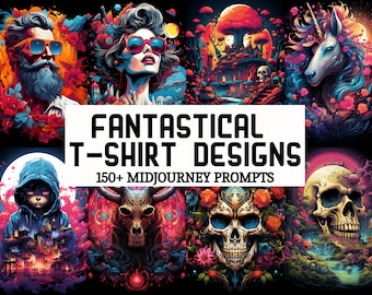 150+ Fantastical T-shirt midjourney prompts | T-shirt designs, Midjourney Prompts, AI Art, Midjourney AI Art, Learn Midjourney