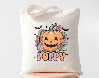 Personalized Trick or Treat Bag, Custom Halloween Bag, Halloween Tote, Kids Halloween Bag with Name, Custom Trick-or-Treat Bags