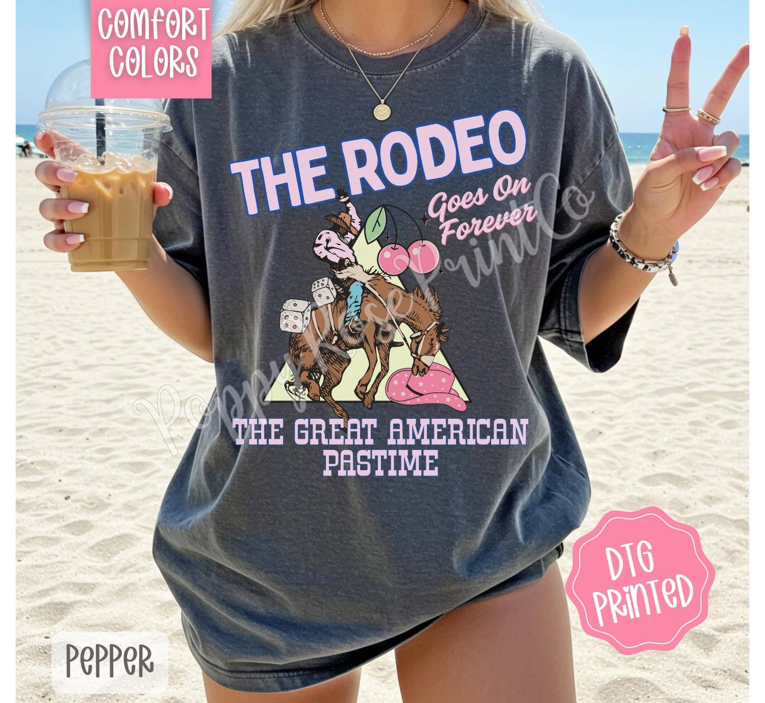 The Rodeo Shirt Comfort Colors, Great American Pastime Shirt