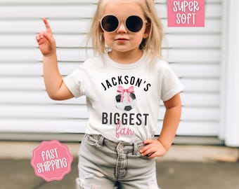 Brothers Biggest Fan Soccer Shirt, Soccer Sis Shirt, Soccer Sister Shirts, Girls Soccer Tee, Coquette Soccer Shirt for kids