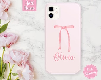 Coquette Phone Case, Custom Phone Case, Personalized Phone Case with name, Cat Phone Case, Cell Phone Case, Cute Phone Case, Gift for Her