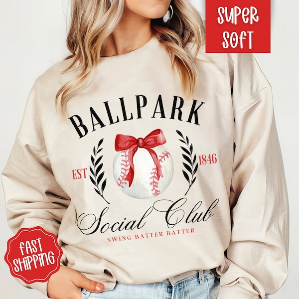 Coquette Baseball Sweathirt, Baseball Social Club Shirt ,Mom Baseball Tees, Cute Baseball Tees, Baseball Shirts, Mom Baseball Shirts