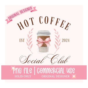 Coffee Social Club PNG, Coffee PNG, Coffee Lover PNG, Coquette Png, Social Club Png, Iced Coffee Png, Trendy Shirt Designs for women