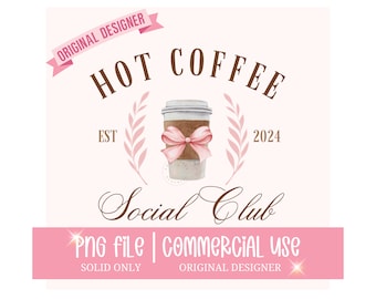 Coffee Social Club PNG, Coffee PNG, Coffee Lover PNG, Coquette Png, Social Club Png, Iced Coffee Png, Trendy Shirt Designs for women