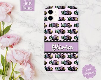 Swifty Phone Case, Karma Phone Case, Personalized Phone Case, Custom Phone Case with name, Cat Phone Case, Cell Phone Case, Gift for Her
