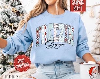 Freezin' Season Sweatshirt, Cute Winter Crewneck, Trendy Winter Women's Sweater, Sweater Weather Crewneck, Cute Winter Sweater, Gift for Her
