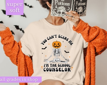 School Counselor Halloween Shirts, Spooky School Counselor Shirt, Guidance Counselor Shirt, School Counselor Halloween Gift