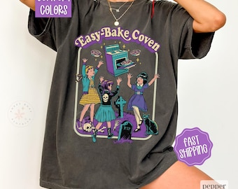 Easy Bake Coven Shirt Comfort Colors, 90s Horror Fan Shirt, Oversized Graphic Tshirt, Vintage Tshirts, Halloween Tshirt