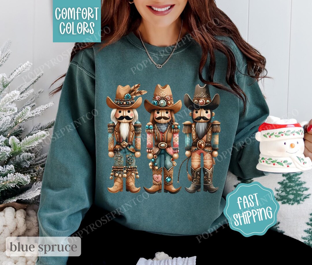 RTS (18/24) Western Christmas Mock Neck Sweater