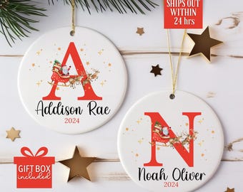 Personalized Kid Christmas Ornaments, Custom Name Ornaments, Christmas Gift, Christmas Ornaments, Kids Ornaments, Personalized Ornament 2024