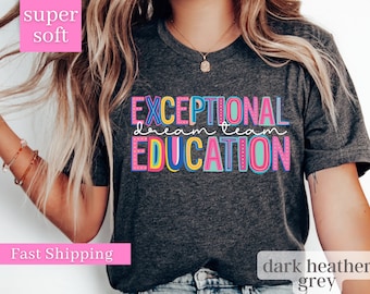 Exceptional Education Teacher Shirt, Personalized Sped Teacher Shirt, SPED Squad, SPED Team Shirt, Special Ed Teacher Gift