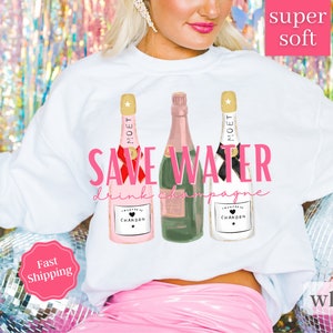 Champagne Sweatshirt , Champagne Shirt, Champagne Lover Shirt, Champagne Bottles Shirt, Champagne Problems Sweatshirt, Yes Way Rose Shirt