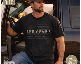 Comfort Colors® Retro Usa 250 Shirt, Independence Day Shirt, Celebrate 250th Anniversary Shirt Usa Flag Tee 4th of July Shirt Patriotic Gift