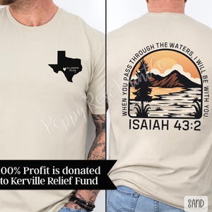 Fundraiser Shirt Texas Floods, Hill Country Strong, Flood Victim T-Shirt Fundraiser, Comfort Colors, Custom Design, Religious Graphic Tee
