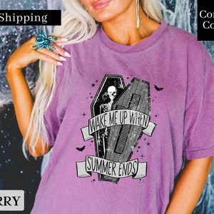 Comfort Colors® Cute Skeleton Halloween Shirt , Womens Halloween Shirt, Funny Halloween Tshirt, Fall Tee, Skull Shirt, Spooky Season