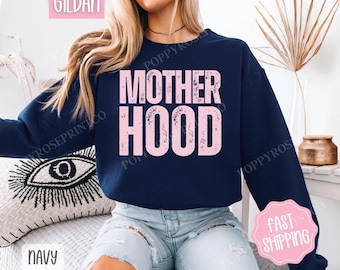 Motherhood Sweatshirt, Mama Crewneck, Cute Women's Sweater, Cool Mom Shirt, Trendy Mama Sweatshirt, Mom Life Sweater, Gift for Her