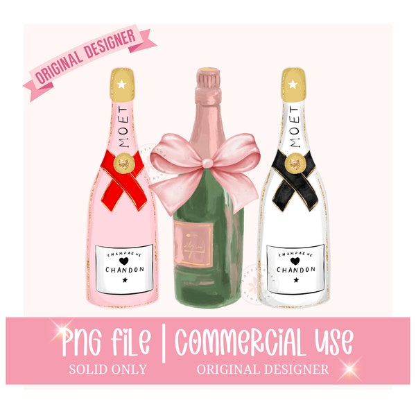 Champagne PNG, Wine PNG, Champagne Bottle PNG, Coquette Png, Champagne Sublimation designs, Digital Downloads Preppy Png Shirt Designs