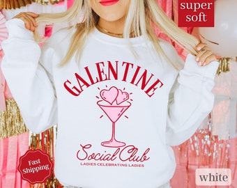 Galentines Day Shirt, Ew Valentines Day Shirt, Anti Valentines Day Shirt, Galentines Social Club Sweatshirt, Galentine Sweatshirt