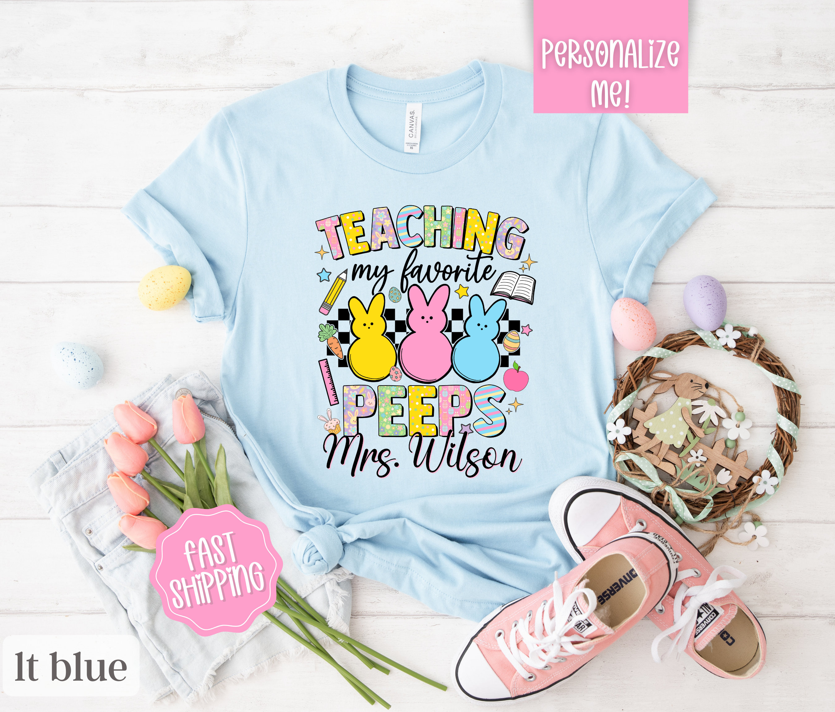 I Love My Toddler Peeps Happy Easter Teacher Shirt I Love My Toddler Peeps Happy Easter Teacher Shirt