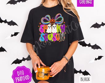 Cute Spooky Season Comfort Colors, Halloween Shirt, Women's Halloween T-Shirt, Cute Fall Tee, Gift For Halloween, Spooky Season Shirt