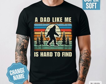 Dad Sasquatch Shirt, Grandpa Tshirt, Father's Day Gift, New Dad Shirt, Daddy Graphic Tee, Cotton DTG Print, Gift for Him, Gift for Dad