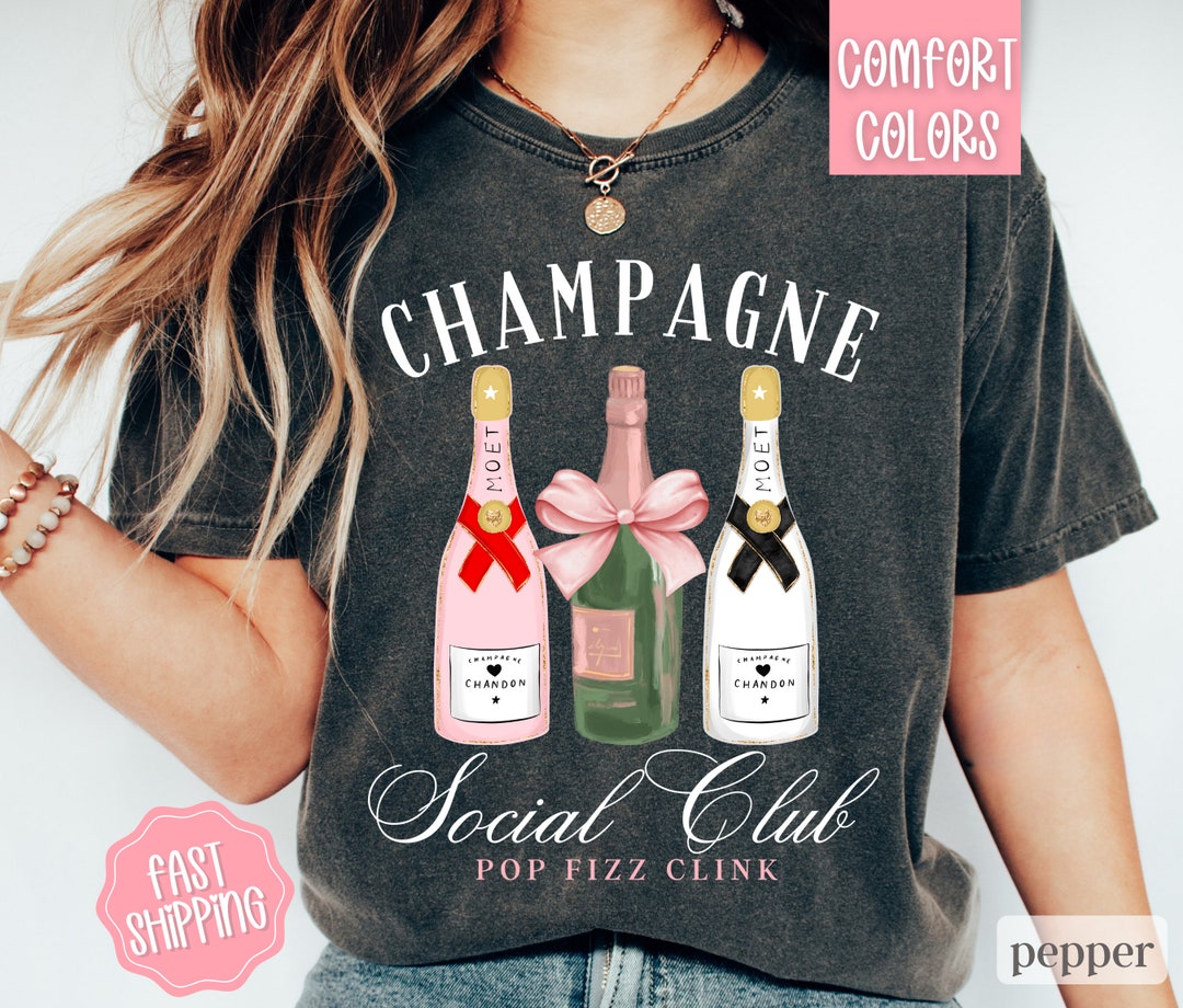 Champagne Social Club Shirt Comfort Colors, Girls Trip Shirt ...