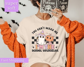 School Counselor Halloween Shirts, Spooky Counselor Shirt, Gift for School Counselor, Teacher Halloween Shirts, Fall School Counselor Tshirt