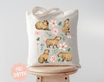 Capybara Tote Bag, Capybara Gifts