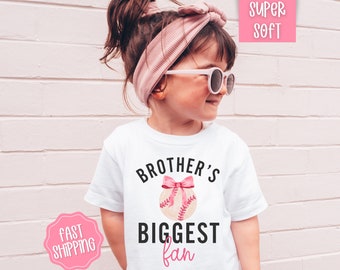 Baseball Sis Shirt, Little Sister Baseball Shirt, Little Sister Biggest Fan, Big Sister Baseball Shirt, Girls Baseball Shirt Easter Gift