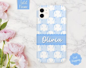Coquette Phone Case, Custom Phone Case, Personalized Phone Case with name, Bow Phone Case, Cell Phone Case, Cute Phone Case, Gift for Her