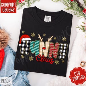 Camiseta de Navidad con estampado de la Abuela Claus, Camiseta de Mamá Noel, Camiseta Divertida de Navidad, Regalo de Navidad, Regalo para Mamá