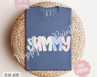 Floral Gammy Comfort Colors Shirt, Cute Spring Grandma Tshirt, Coquette Gammy Tee, Flower Gammy Bow TShirt, Mother's Day Gift
